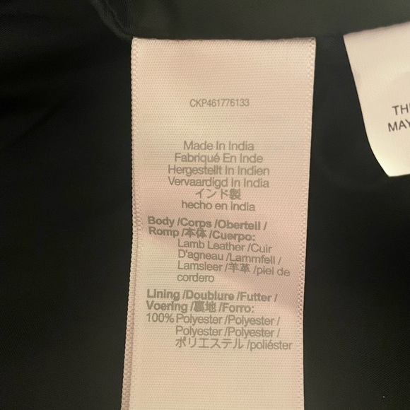 Madewell Black Leather Moto Jacket Size XL - Picture 6 of 13